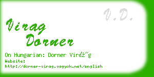 virag dorner business card